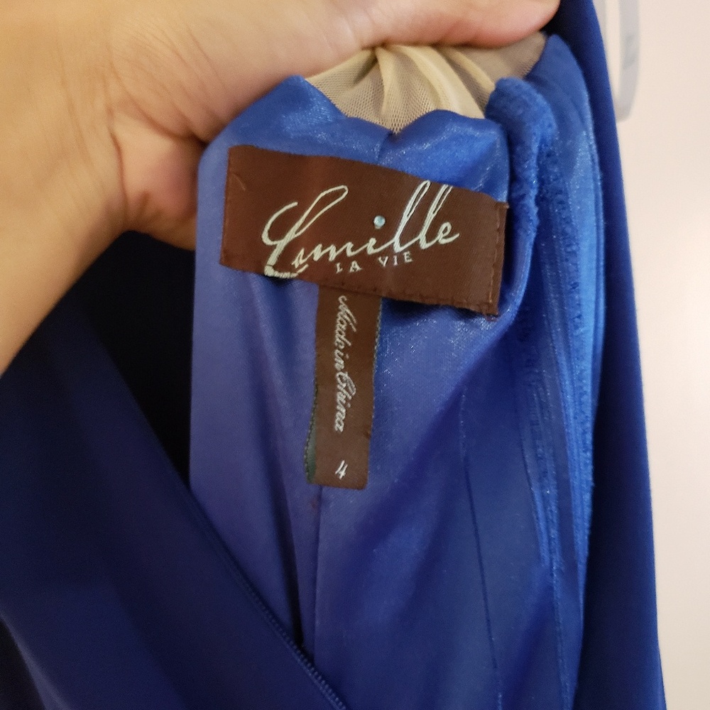 Royal blue dress